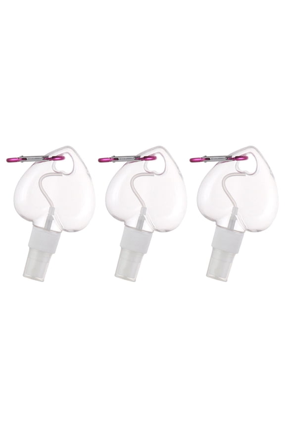 3 PCS Leak Proof Travel Bottles Keychain Spray for Plants Love Multi-function Perfume Makeup Small Mini Carabiner Pet