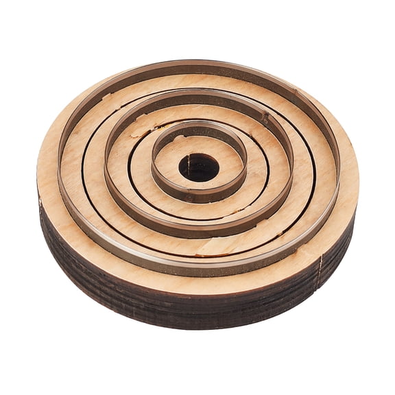 3 PCS Leather Cutting Set - Wooden Base Dies for Leather Crafts - Circle Cutting Dies - 29.5mm 59mm 89mm