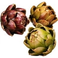 thumbnail image 1 of 3 PCS Lifelike Artificial Vegetables Plastic Artichoke Fake Fruit Home Kitchen Cabinet Decoration (Mix), 1 of 5