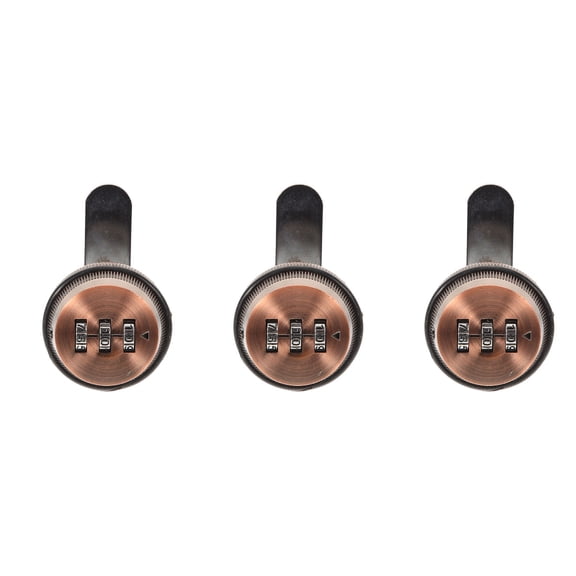 3 PCS Lock for Cabinet Drawer Locks Password Key Combination Baby