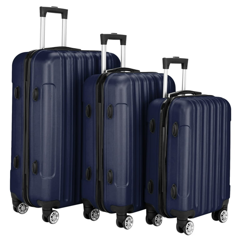 3 PCS Luggage Sets w Dual Spinner Wheels Walmart
