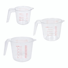 Mainstays 3-Piece Plastic Nesting Measuring Cup Set with Tapered Spout and Easy-to-Read Markings