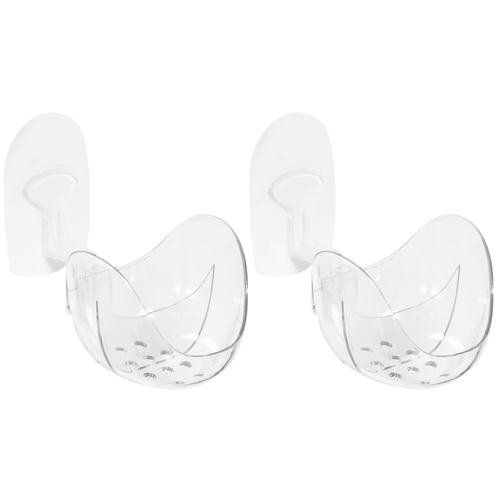 3 PCS Makeup Sponge Storage Rack Cosmetic Sponges Holder White