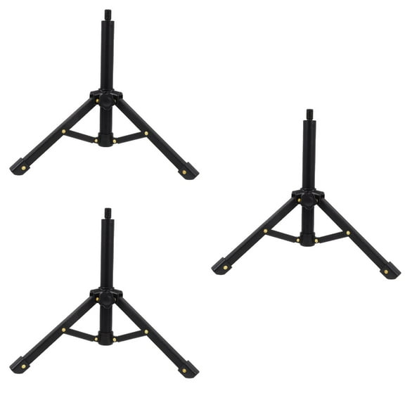 3 PCS Mic Parts Folding Stand Accessories Boom Microphone Black