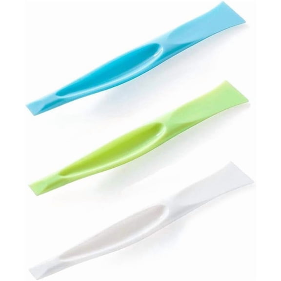 3 PCS Multipurpose Cleaning Scraper Tool - Non-Scratch Hard Plastic Sticker Scraper Tool for Kitchen Cleaning, Label Remover, Gum Cleaner