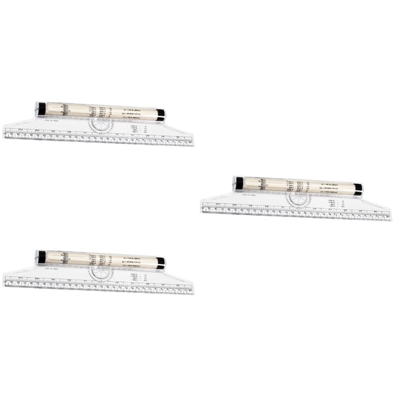 3 Pack Drafting Rolling Ruler Nuobesty Angle Measurement