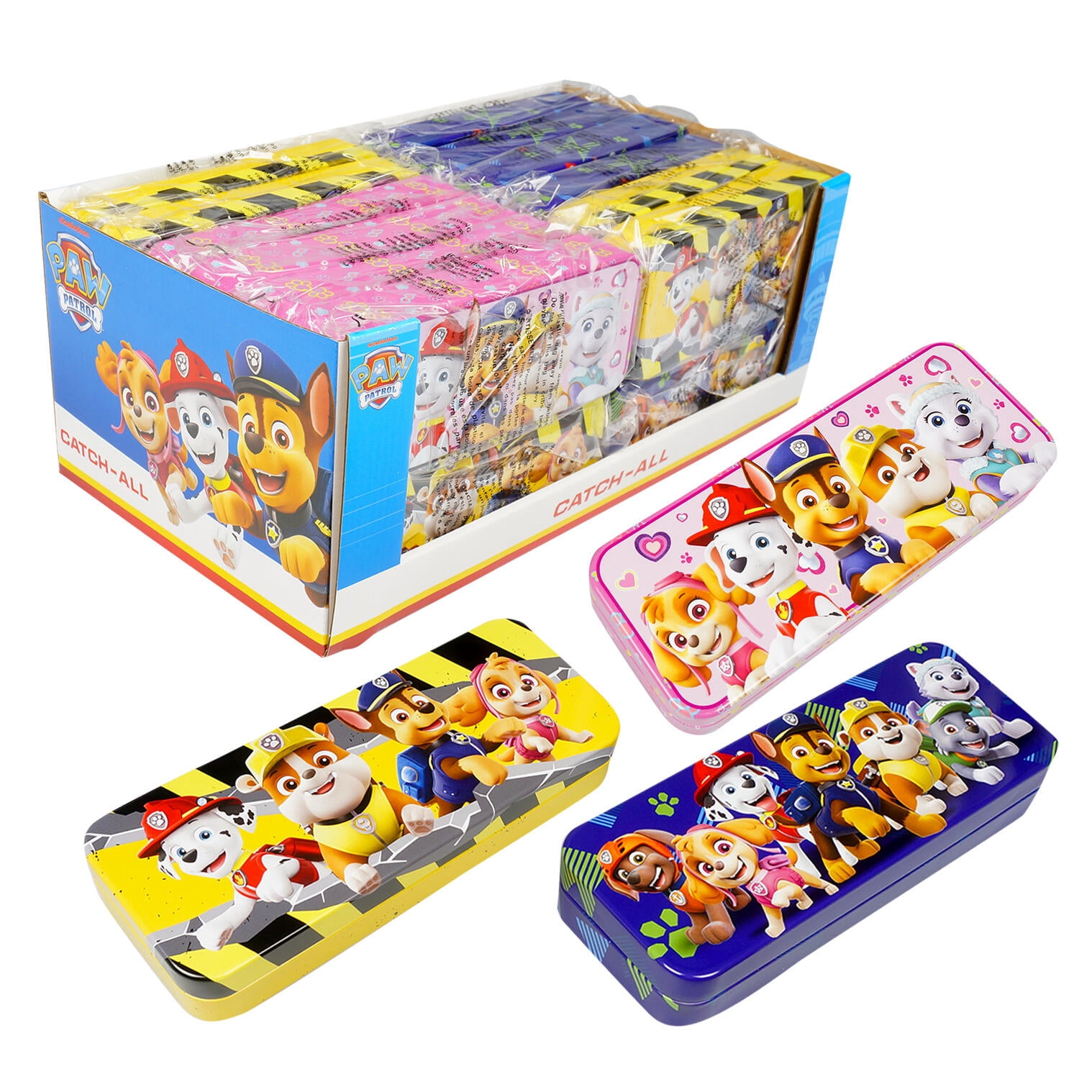 3 PCS Paw Patrol Tin Pencil Case