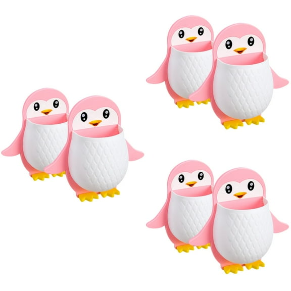 ORDDIART Kitchen and Bathroom Wall Pen Holder Organizer 6-Pack for Desk and Counter Storage