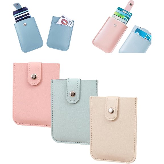 3 PCS Personalized Pull Out Credit Card Organizer, Slim Portable Multiple Card Slots Card Holder Wallet Organizer for Women Men Festive Gift