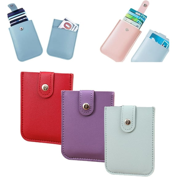 3 PCS Personalized Pull Out Credit Card Organizer, Slim Portable Multiple Card Slots Card Holder Wallet Organizer for Women Men Festive Gift