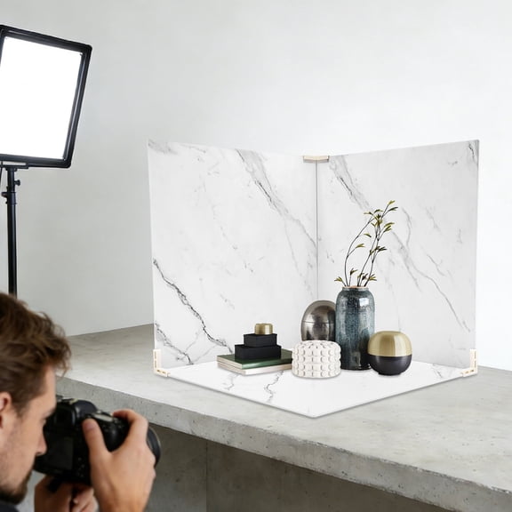 3 PCS Photo Shooting PVC Double-sided Photography Backdrops Shooting Tool 60*60 cm/ 24*24 in