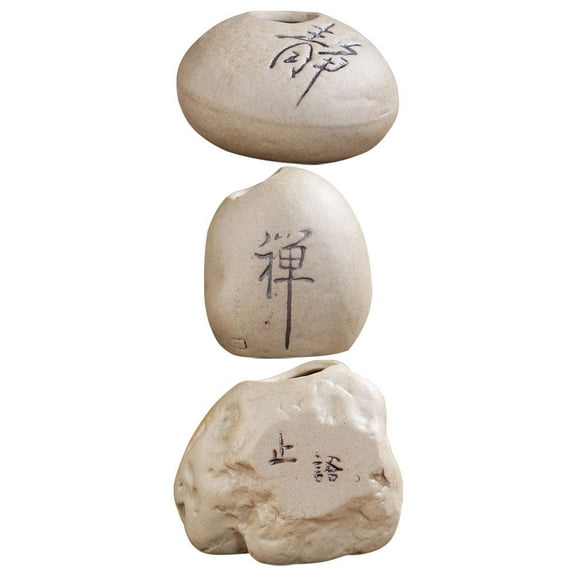 3PCS Mini Ceramic Small Vase Crafts Flower Arranging Ware Adornment (3 Styles)