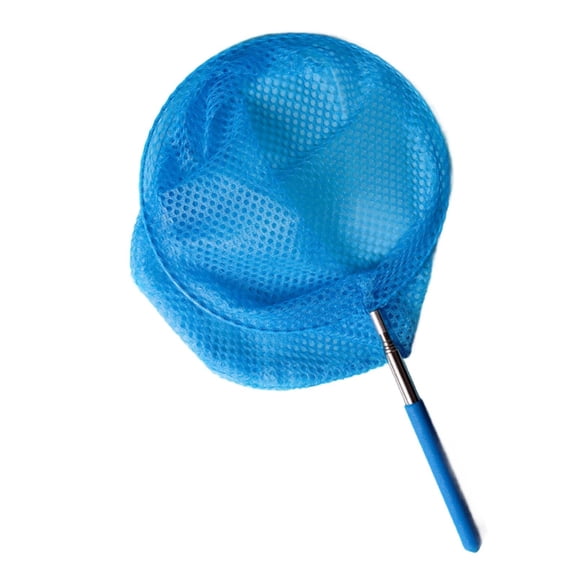 3 PCS Professional Spa, Hot Tub, Pool Hand Leaf Skimmer Net with 12" Aluminum Pole - Deep Ultra Fine Mesh Netting Bag Basket, Clean the Finest Debris - Pond Small Kid Kiddie Inflatable Pool(Blue)