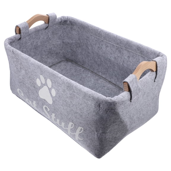 3 PCS Punch-free Equipment Pet Cloth Storage Box Felt Case Small Item Office