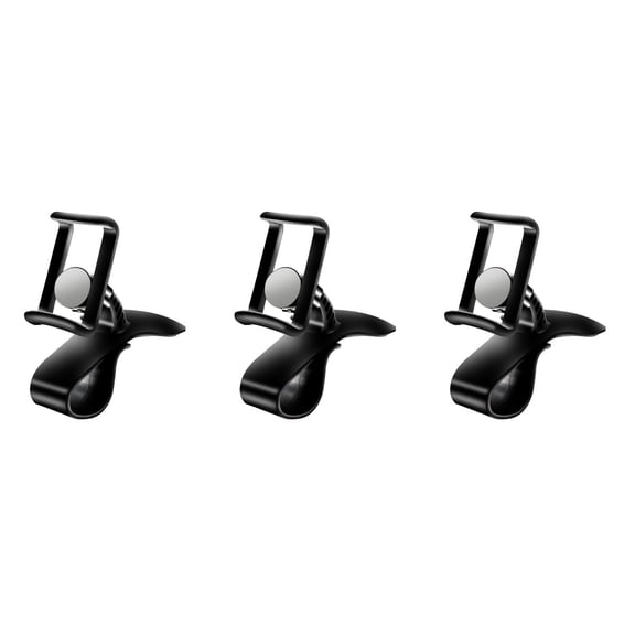 Mobutofu Car Phone Holder Black Durable Metal Tpu Adjustable Bracket 3Pcs