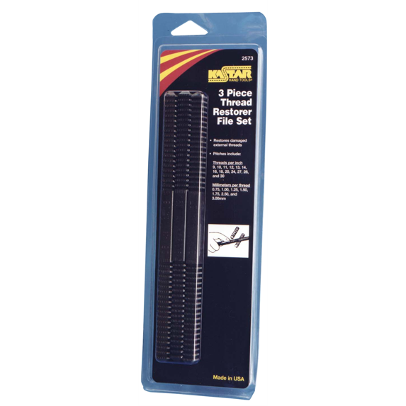3 PCS RETHREAD FILE SET