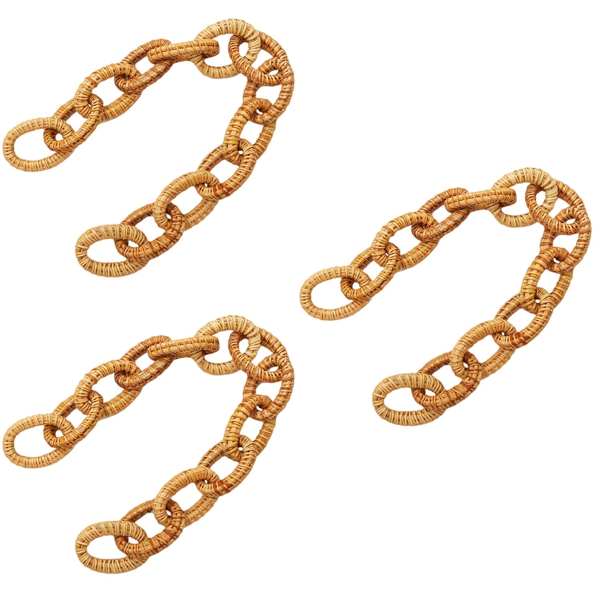 3 PCS Rattan Chain Ornament Chain Link Decor Link Chain Decor Knot ...