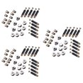 thumbnail image 1 of TOYMYTOY Cam Fittings Assorted Color Sturdy Tapered External Threads Furniture Connectors 30Sets, 1 of 6