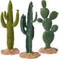 thumbnail image 1 of 3 PCS Realistic Artificial Cactus Plants, 5.5 Inches Desert Succulent Decorations with Sand Base, Lifelike Green Faux Cactus Collection for Home Office Table Decor, Maintenance-Free Indoor Plants, 1 of 5