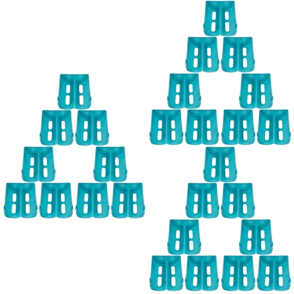 3 PCS Refrigerator Holder Dispenser Bottle Organizer Wine Racks Blue