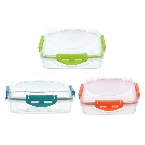 3 PCS Sandwich Containers - Microwave and Dishwasher Safe Kitchen Storage Containers with Upgraded Snaps, Lunch Boxes