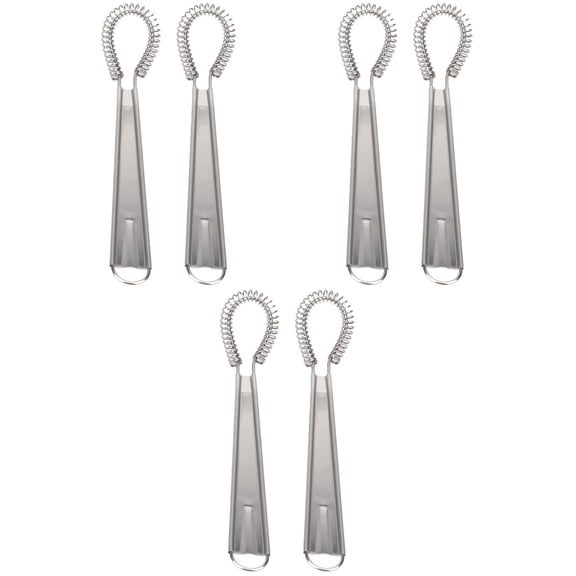 6 pcs Stainless Steel Egg Spring Manual Whisk Hand Held Cream Stirrer Milk Coffee Mixer