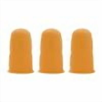 3 PCS Silicone Finger Cots Cut Resistant Protector,Heavy-Duty Cut Resistant Finger Protectors,Reusable Anti-Slip Silicone Finger Sleeves,Anti-Scald And Insulation Cover for Kitchen,Work (Orange)