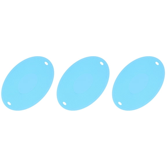 3 PCS Silicone Heat Insulation Pad Housewarming Gift Stove Mat Drink Coasters Non Slip Rubber Placemats Flat Skillet Pot Rack Silica Gel