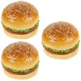 thumbnail image 2 of PU Material Fake Food Decoration Fake Hamburger Model | Realistic Artificial Burger Prop For Display & Photography Artificial Food Prop 2 of 14