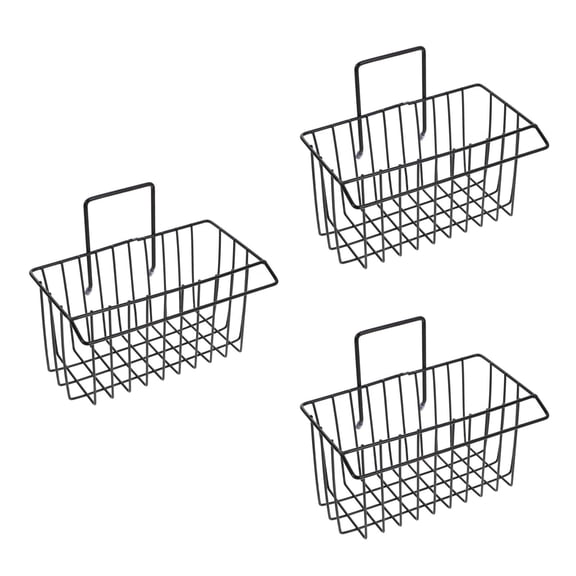 3 PCS Sink Hanging Kitchen Cleaning Accessory M Black