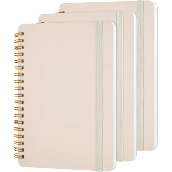3 PCS Small Spiral Notebook 5x7, Notebooks for Note Taking, Morandi Spiral Journal Notebook, Work Notebook Small Notebooks 5x7 with Strap, Cute Notebooks for Women 70 Sheets/Note Books