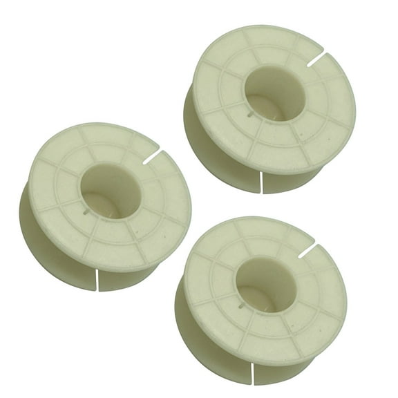 Luxshiny 3Pcs Compact White Cord Carrier Storage Reel Plastic Wire Reel Replacement with Wear Resistance