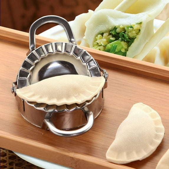 3 PCS Stainless Steel Dumpling Ravioli Maker Press,Dumpling Maker,Dumpling Press/Stainless Steel Empanada Press/Pie Ravioli Dumpling Wrappers Mold Kitchen Accessories