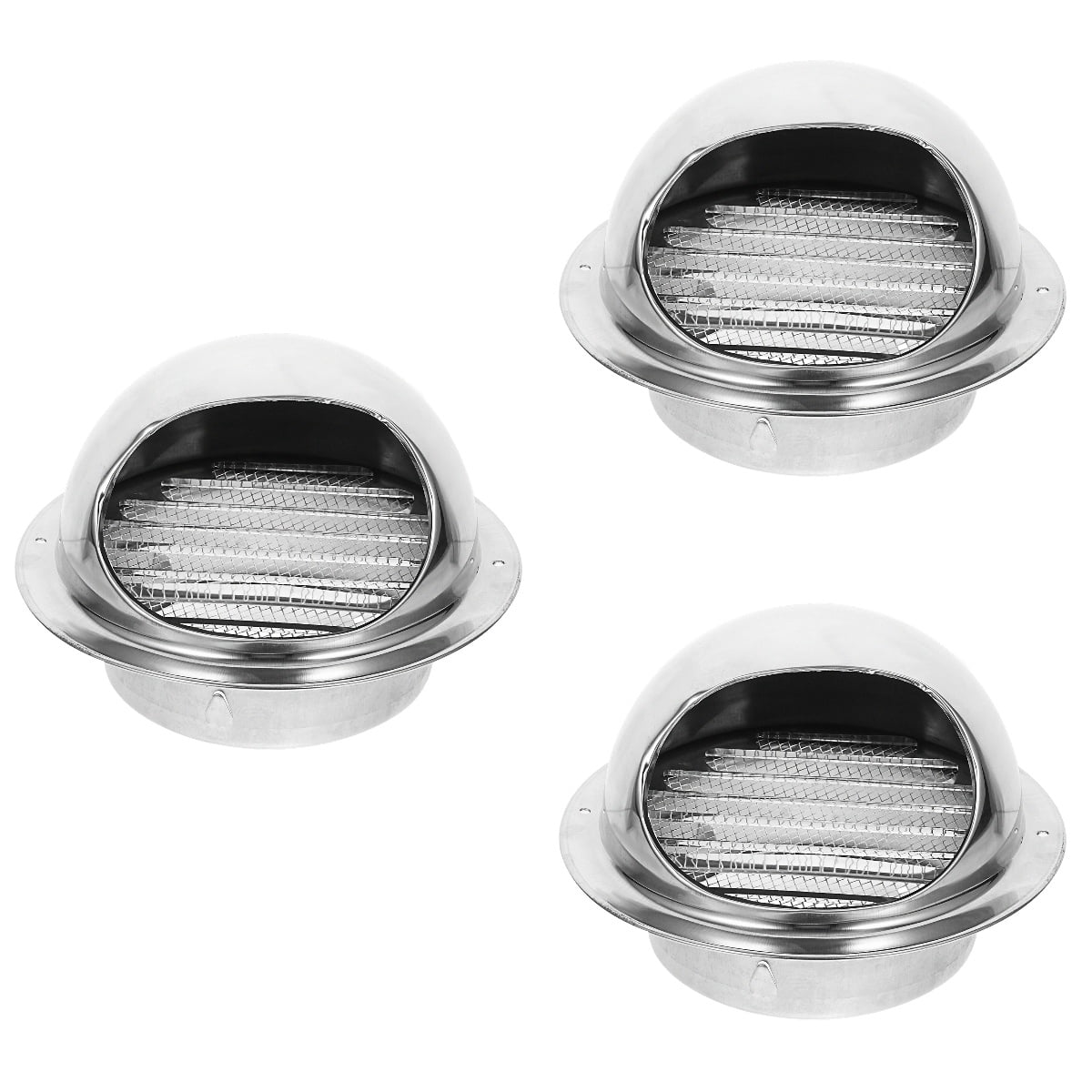 3-Piece Stainless Steel Vent Refill Set with Full Dropper Cloche in Finish for Kitchen and Home