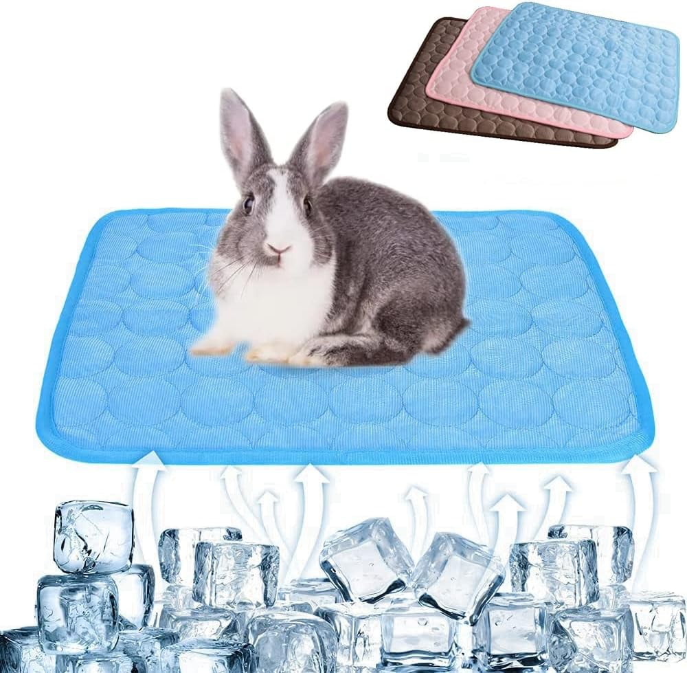3 PCS Summer Cooling Mat for Rabbit, Washable Guinea Pig Bed ...