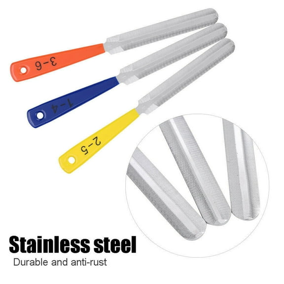3 PCS Tools Luthier Tool Guitar Nut File Guitar Acessories Bass Accessories Fret Rocker Tool Bass Nut File