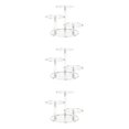 thumbnail image 1 of 3-Pack Clear Ladder Display Rack Organizers with Trays for Model Showcasing and Storage, 1 of 8