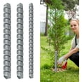 thumbnail image 1 of 3 PCS Tree Trunk Protector, 3 Size Plastic Spiral Tree Guard Tree Bark Protector Tube Wraps to Protect Saplings Plants from Deer Rabbit Cats Rodents Mowers (3, Gray)$$Garden & Patio, 1 of 6