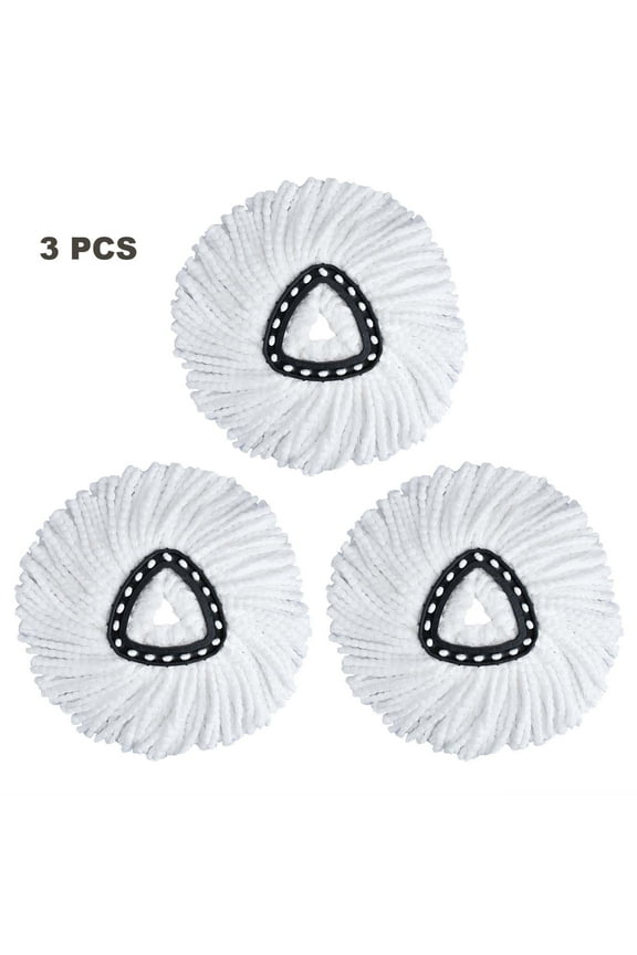 3 PCS Triangle Cleaning Mop Head Replacement for O-Cedar EasyWring Microfibers Mop Refill