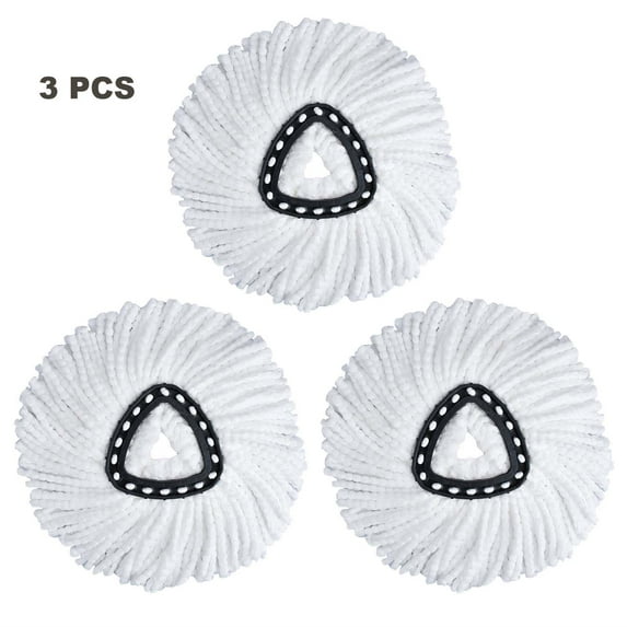 3 PCS Triangle Cleaning Mop Head Replacement for O-Cedar EasyWring Microfibers Mop Refill