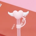 thumbnail image 1 of 3 PCS Valentines Day Straw Cover Cap Stopper,10mm 0.4in Silicone 30&40 Oz Tumbler Accessories Straw Covers Topper,Dust-Proof Reusable Straw Tips Lids,Cute Animal Straw Topper, 1 of 6