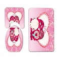 thumbnail image 1 of 3 PCS Valentines Romantic Non-Slip Rug, Toilet Lid Cover, Bath Mat, 1 of 7