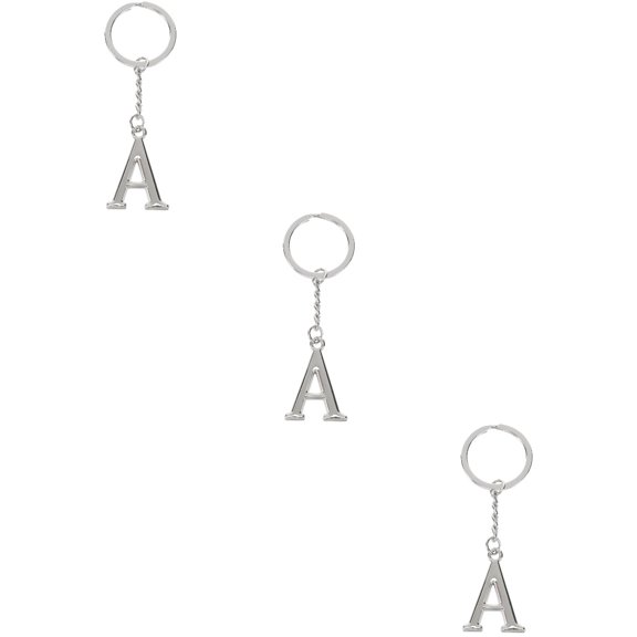 3 PCS Vorcool Key Rings Key Hoop Collectible Keychain Silver