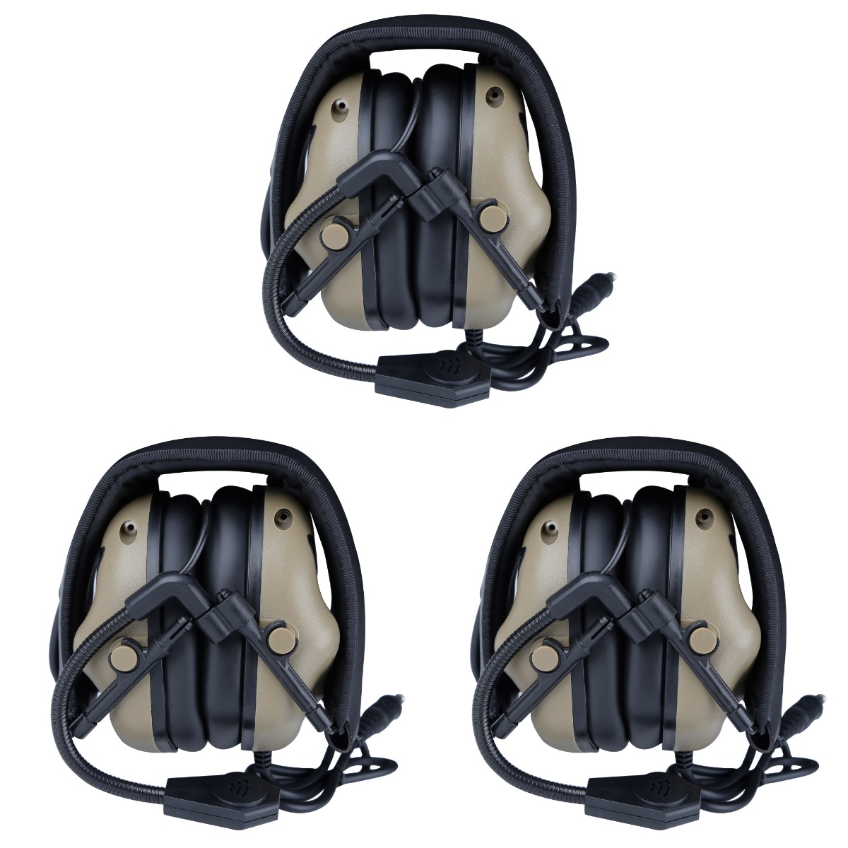 3 PCS Walkie Headphone Electronic Shooting Earmuff Phones Noise