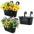 3 PCS Wall Planters, Hanging Flower Pots, Metal Plant Pot Holders with