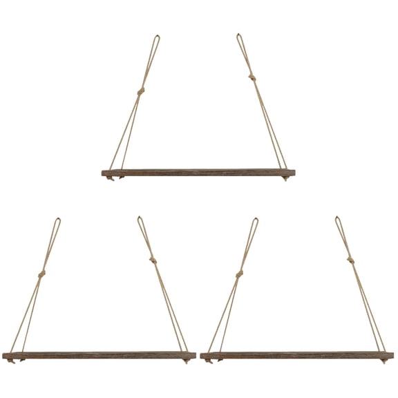 3-Piece Wall Shelf Set with Removable Stickers for Living Room, Home Decor, Plant Display, and Kids Room Organization