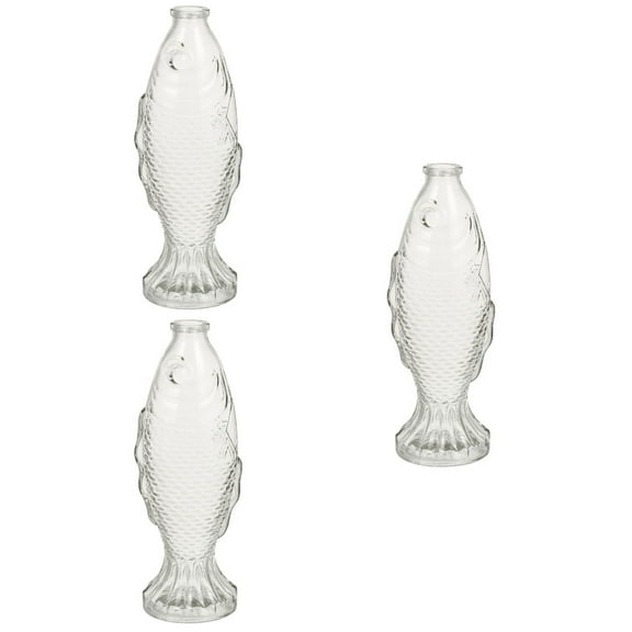 3 PCS Whiskey Decanter Drink Glass Fish Vase Kitchen Decoration