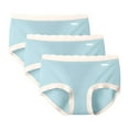 thumbnail image 1 of 3 PCS Women's No Show Modal Underwear Comfort Soft Ladies Panties Mid Rise Color Block Breathable Undies L, 1 of 2