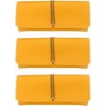 thumbnail image 1 of 3 PCS Yellow Glasses Storage Bags Glasses Case Bag Leather Sunglasses Case Portable Glasses Container PVC Leather Travel Glasses Storage Box, 1 of 4