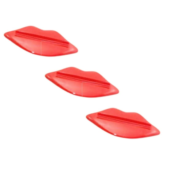 3 PCS toothpaste Squeezer,Red Plastic toothpaste Tube Squeezer toothpaste Dispenser Tube Squeezer tool,toothpaste Clip for Bathroom,Suitable for toothpaste,Cream,Cosmetics